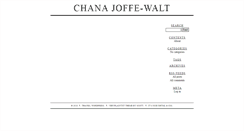 Desktop Screenshot of chana.joffe-walt.com