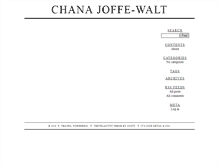 Tablet Screenshot of chana.joffe-walt.com